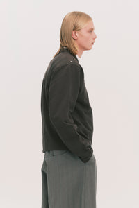 SAILOR LS HALF ZIP DUAL CREWNECK PEPPER GREY