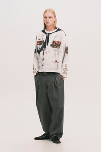 NAVAL LS WAFFLE TEE CANNOLI CREAM