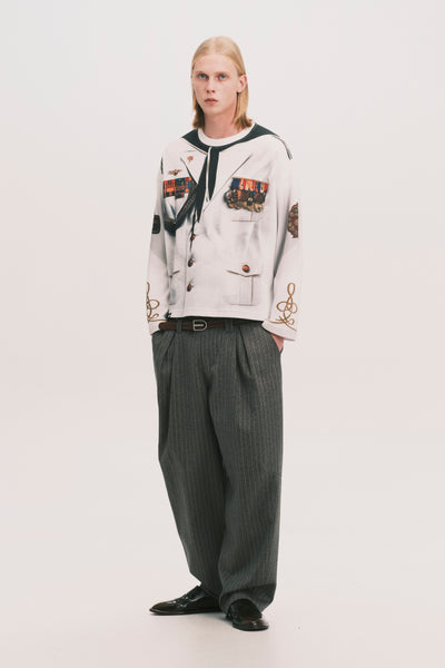 NAVAL LS WAFFLE TEE CANNOLI CREAM