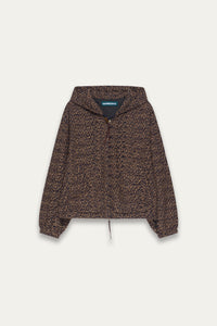 MALI ZIPPER HOODIE SHIRT KHAKI BROWN