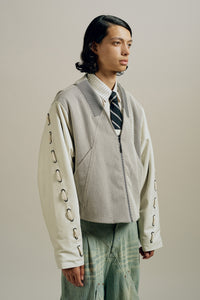 MARION VARSITY JACKET WHITE ROCK