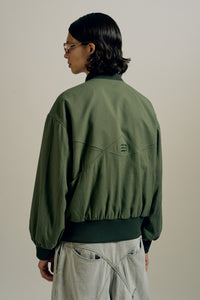 DANNY REVERSIBLE BOMBER JACKET CEDAR GREEN