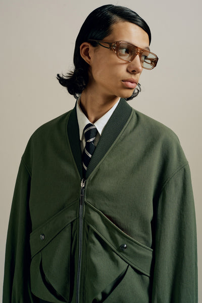 DANNY REVERSIBLE BOMBER JACKET CEDAR GREEN