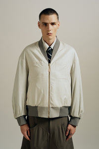 DANNY REVERSIBLE BOMBER JACKET WHITE ROCK