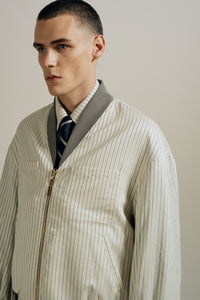 DANNY REVERSIBLE BOMBER JACKET WHITE ROCK