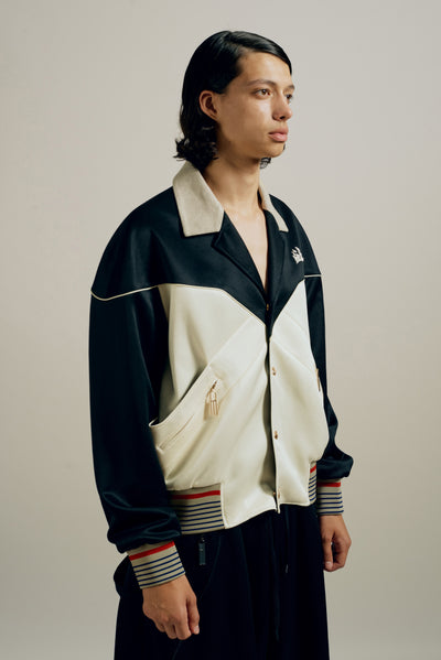 CAMBY CUBAN TRACK JACKET TUX WHITE