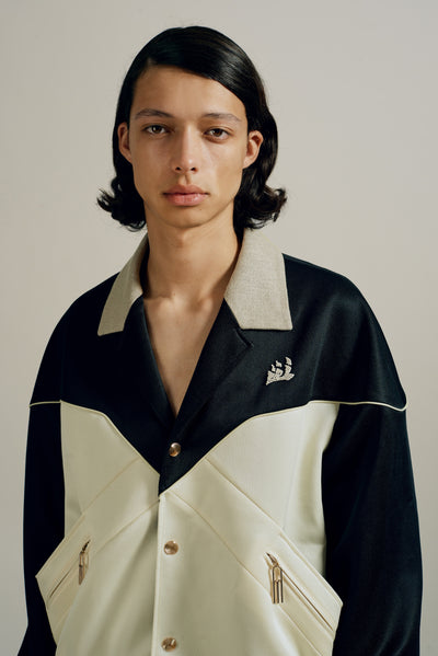 CAMBY CUBAN TRACK JACKET TUX WHITE