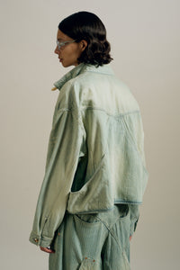 FOX DENIM JACKET INDIGO STRIPE