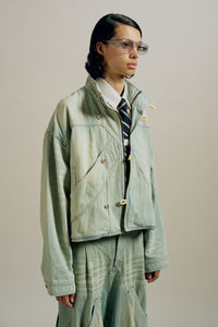 FOX DENIM JACKET INDIGO STRIPE