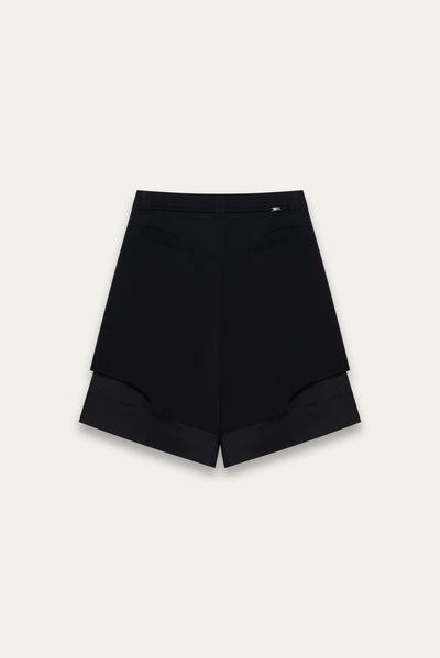 HOFF LAYERED SHORTS EUPHORIC BLACK