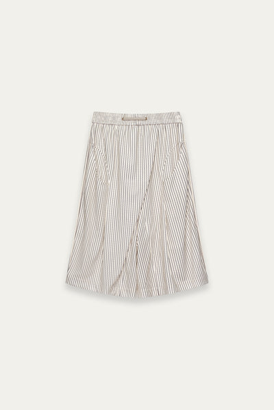 REID PLEATED BASKETBALL SHORTS BUMBLE BEE STRIPE
