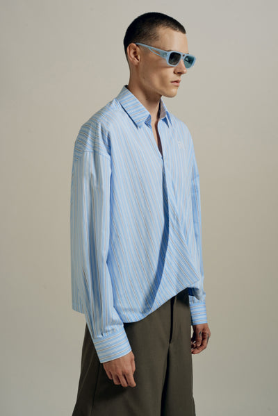 TODD TWIST STANDARD SHIRT WIND STRIPE