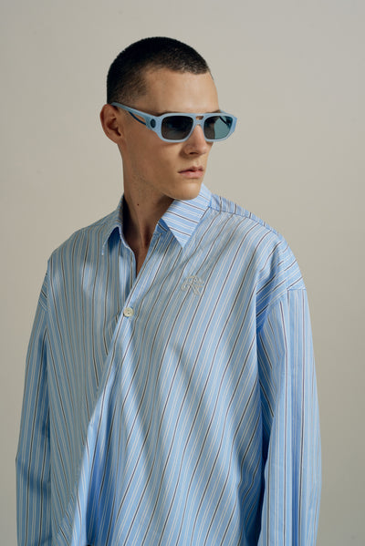 TODD TWIST STANDARD SHIRT WIND STRIPE