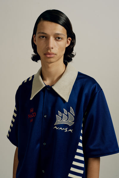 BILL WARM UP SHIRT MIDNIGHT SEA