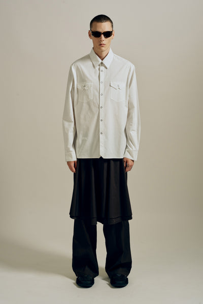 BANKS WESTERN SHIRT CONFETTI WHITE