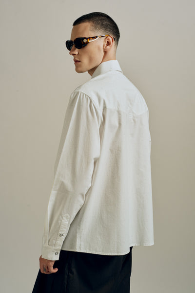 BANKS WESTERN SHIRT CONFETTI WHITE