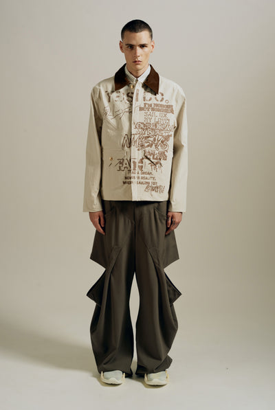 HUNTER OVERSHIRT OYSTER GREY