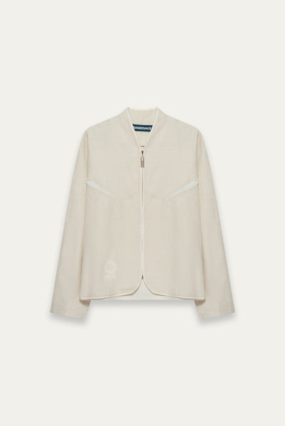 WHITE TRACK OVERSHIRT SAILCLOTH WHITE (NAMESAKE EXCLUSIVE)