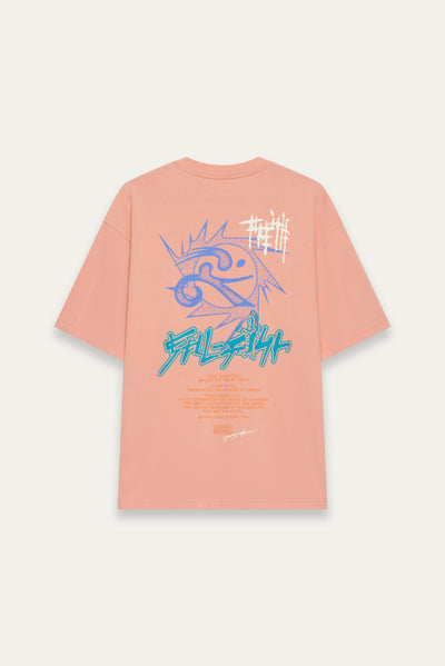 SAVA OVERSIZED SAIL TEE CORAL PINK