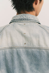 JARVIS DUFFLE DENIM JACKET SUNNY BLUE