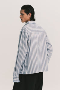 COMO LS SHIRT ASHEN BLUE