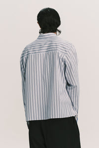 COMO LS SHIRT ASHEN BLUE