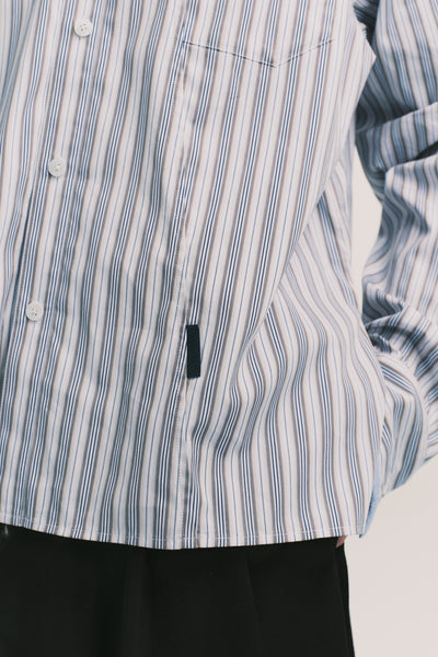 COMO LS SHIRT ASHEN BLUE