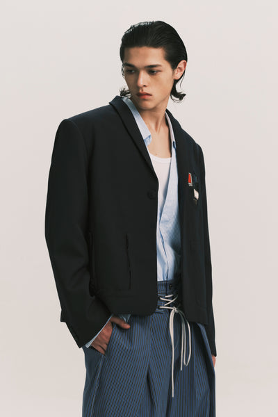 DEAN CAMPUS BLAZER DEPTH BLUE