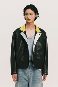 MEDINA NAUTICA LEATHER JACKET EUPHORIC BLACK
