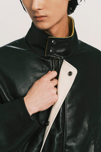 MEDINA NAUTICA LEATHER JACKET EUPHORIC BLACK