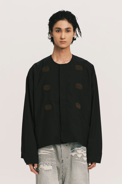 ELMER DUFFLE JACKET DEPTH BLUE