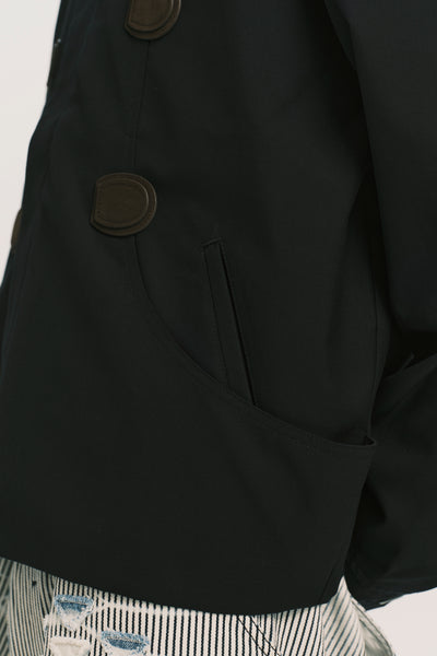 ELMER DUFFLE JACKET DEPTH BLUE