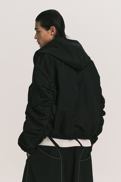 KIYAN BALLOON BOMBER JACKET EUPHORIC BLACK