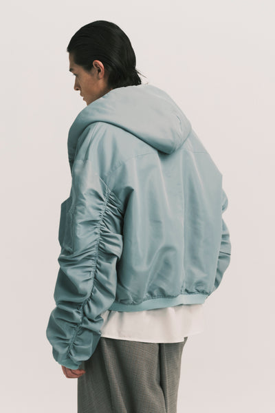 KIYAN BALLOON BOMBER JACKET JADE GREEN