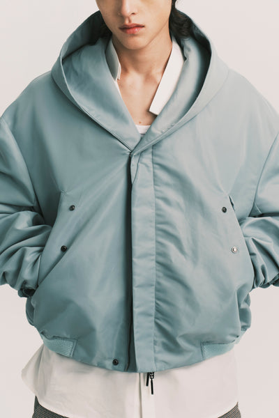 KIYAN BALLOON BOMBER JACKET JADE GREEN