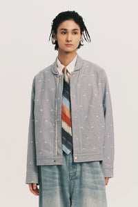 ANCOR SHAWL JACKET WATER STRIPE