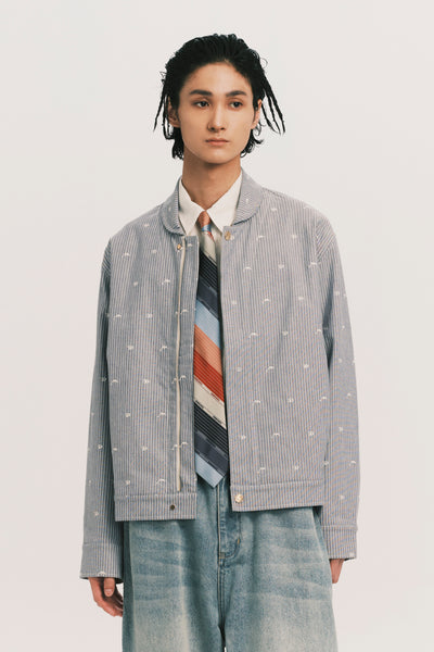 ANCOR SHAWL JACKET WATER STRIPE