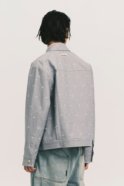ANCOR SHAWL JACKET WATER STRIPE