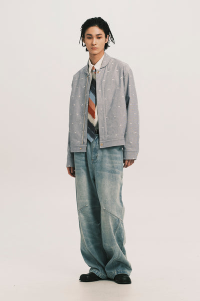 ANCOR SHAWL JACKET WATER STRIPE