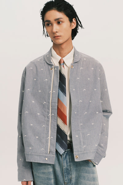 ANCOR SHAWL JACKET WATER STRIPE