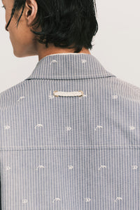 ANCOR SHAWL JACKET WATER STRIPE