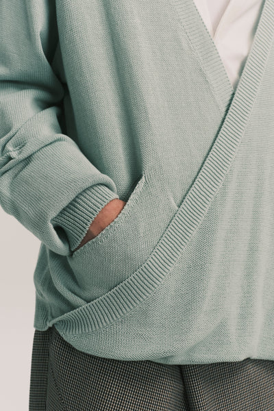 TWIST SWEATER JADE GREEN