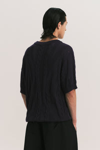 PIZZA SS SWEATER DEPTH BLUE