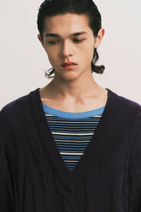 PIZZA SS SWEATER DEPTH BLUE