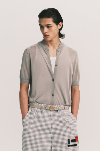 80'S TIGHT WARM-UP SWEATER SLATE GREY