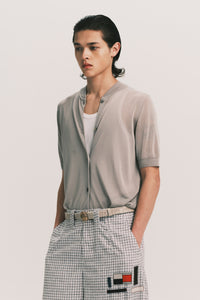 80'S TIGHT WARM-UP SWEATER SLATE GREY