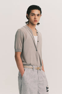 80'S TIGHT WARM-UP SWEATER SLATE GREY