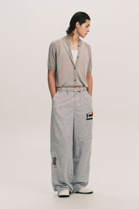 80'S TIGHT WARM-UP SWEATER SLATE GREY