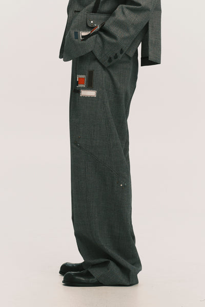 LANKA PLEATED WIDE TROUSERS PLUME GREY