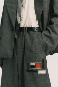 LANKA PLEATED WIDE TROUSERS PLUME GREY